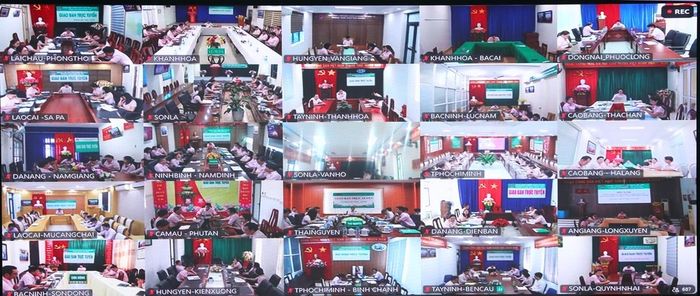 Buổi họp giao ban tại điểm cầu địa phương