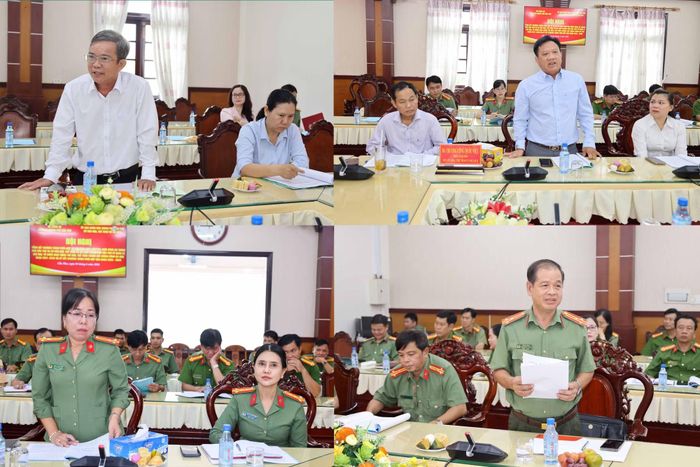 Đại diện các đơn vị CATP và Sở VH-TT&amp;DL đánh giá kết quả thực hiện công tác phối hợp thời gian qua.