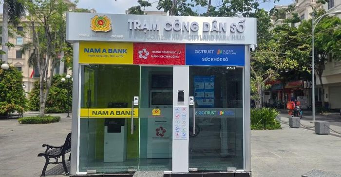 Trạm công dân số do Công an TP Hồ Chí Minh xây dựng.