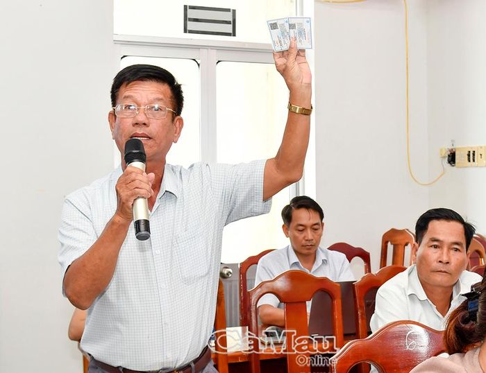 Cử tri Nguyễn Văn Sơn, ấp Rạch Chèo, kiến nghị liên quan đến bảo hiểm y tế và chính sách cho người có công.