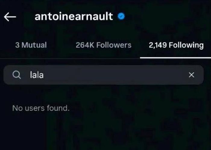 Anh trai của Frédéric Arnault cũng đã hủy theo dõi (unfollow) nữ idol Kpop trên MXH. Ảnh: Sina. 