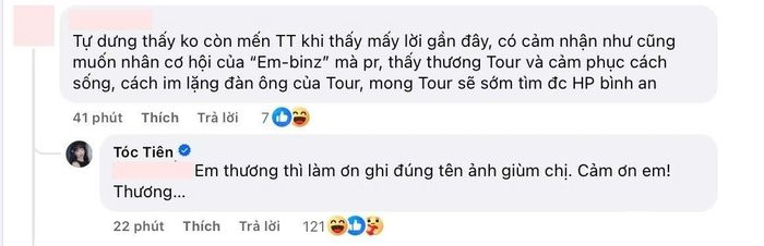 Tóc Tiên phản hồi bình luận nhắc đến chồng cũ của cư dân mạng