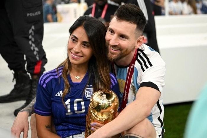 Bà xã của Lionel Messi. Ảnh: VTC 