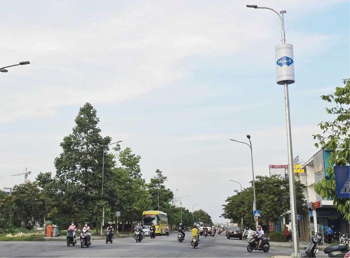 Các trạm BTS thân thiện tích hợp cả 4G và 5G, phù hợp không gian, cảnh quan đô thị Huế. Ảnh huengaynay.vn
