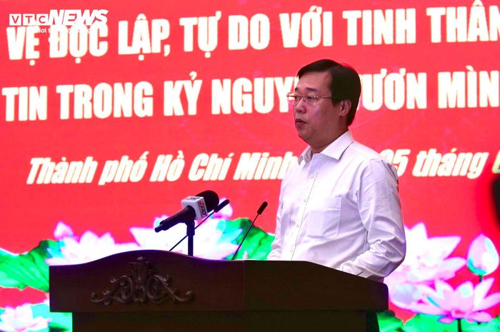 Ông Lê Quốc Phong - Phó Bí thư Thường trực Thành ủy TP.HCM, Trưởng Ban chỉ đạo hội thảo.