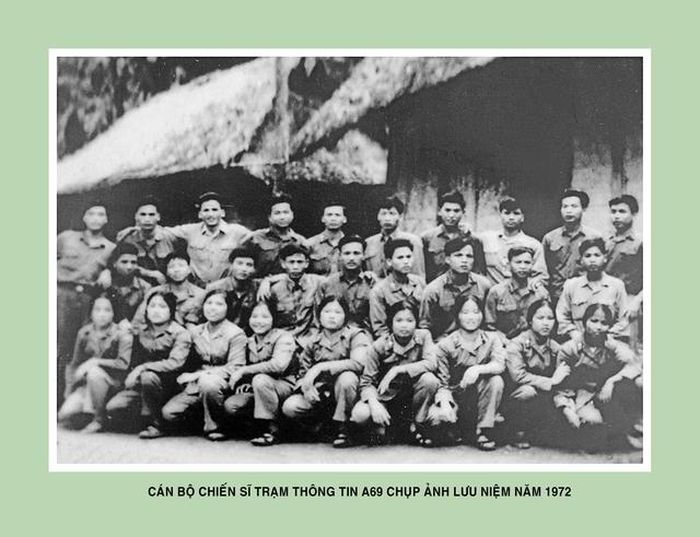 Ngày 7/1/1967, Binh chủng Thông tin liên lạc quyết định thành lập Đại đội 9, Trung đoàn Thông tin 134 với 129 cán bộ, chiến sĩ, biên chế thành 3 trung đội phụ trách 3 trạm thông tin. Các đơn vị đảm nhiệm bảo vệ, khai thác hơn 385km đường dây thông tin từ Đô Lương (Nghệ An cũ) đến cao điểm 316 Vĩnh Linh (Quảng Trị cũ). Trạm Thông tin A69 đóng tại xã Thanh Hóa, huyện Tuyên Hóa, tỉnh Quảng Bình (nay thuộc xã Tuyên Lâm, tỉnh Quảng Trị). Ảnh tư liệu.