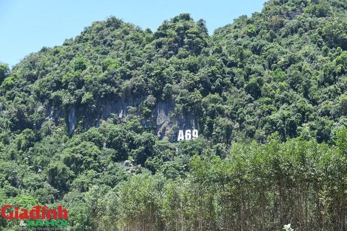 Hang Lèn Hà nằm lưng chừng vách núi đá ở độ cao khoảng 150m, có diện tích gần 420m², giữa khu rừng già cách đường mòn Hồ Chí Minh không xa. Không gian rộng lớn của hang được lựa chọn làm nơi lắp đặt tổng đài, thiết bị thông tin liên lạc, đồng thời dự trữ vũ khí, lương thực phục vụ chiến đấu. Dưới chân núi là khu rừng rậm rạp, thuận lợi cho việc ngụy trang, nơi cán bộ, chiến sĩ thông tin ăn ở và sinh hoạt trong suốt thời gian làm nhiệm vụ. Ảnh tư liệu.
