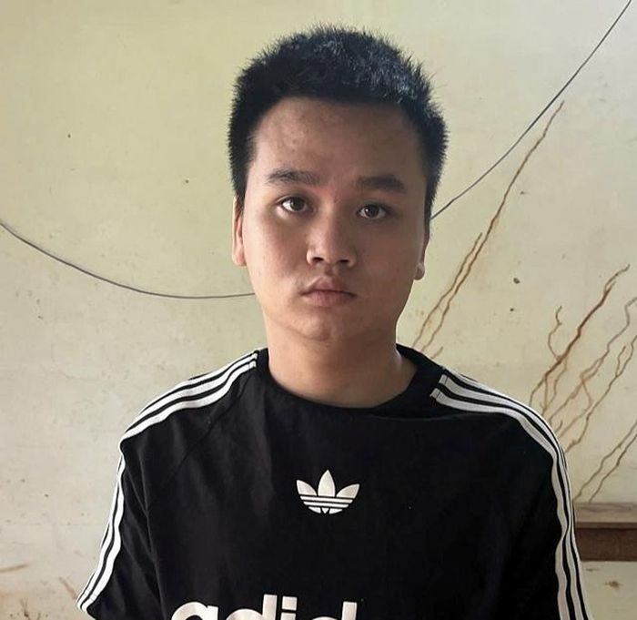 Đối tượng truy nã Lục Văn Dương tại thời điểm bị phát hiện, bắt giữ. Ảnh: CALĐ.