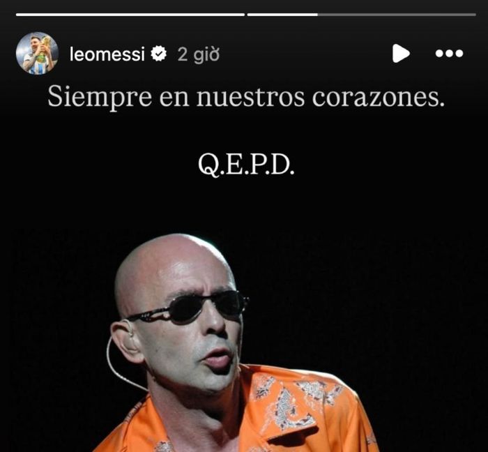  Messi chia buồn sau sự ra đi của Solari. 