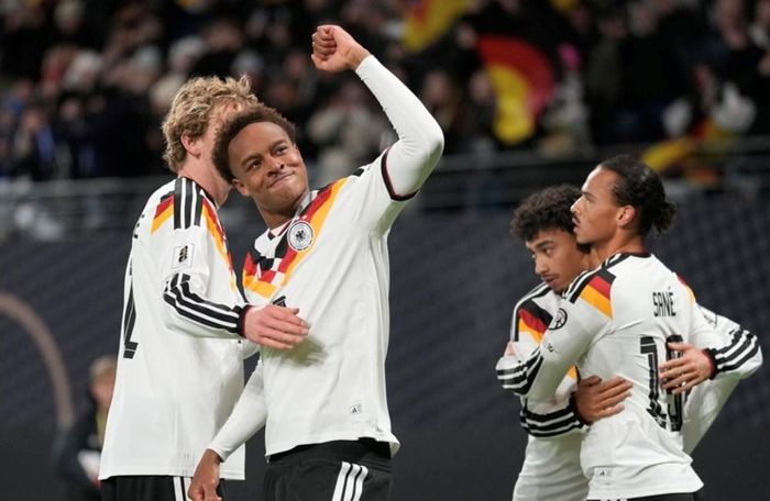 Assan Ouedraogo trong trận Đức gặp Slovakia thuộc vòng loại World Cup tại Leipzig, Đức ngày 17.11.2025. Ảnh: AP