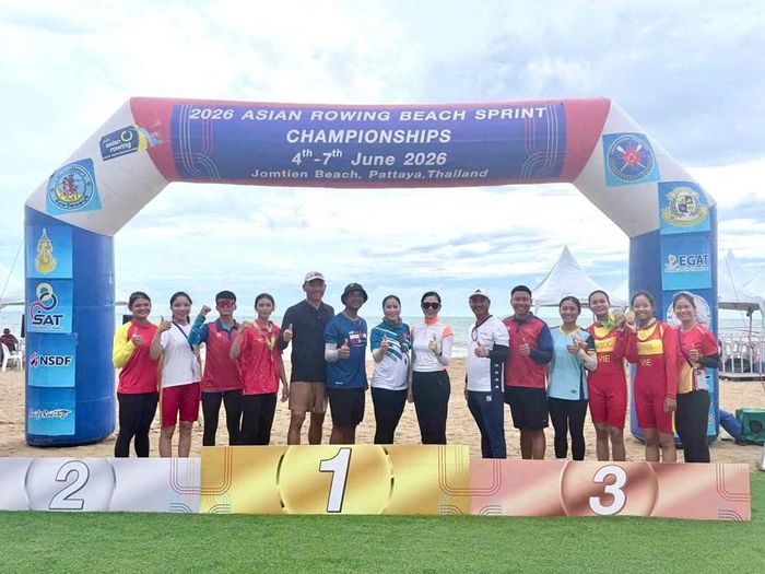 Đội tuyển rowing biển Việt Nam đã thi đấu nỗ lực và giành tới 4 tấm huy chương quý giá ngay trong ngày thi đấu đầu tiên