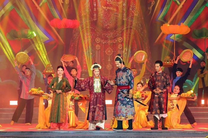 Tiết mục trong chương trình sân khấu hóa với chủ đề “Linh khí Núi Sam”