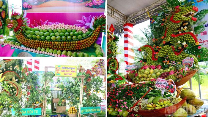 Nhiều tiểu cảnh đẹp được trang trí tại lễ hội.
