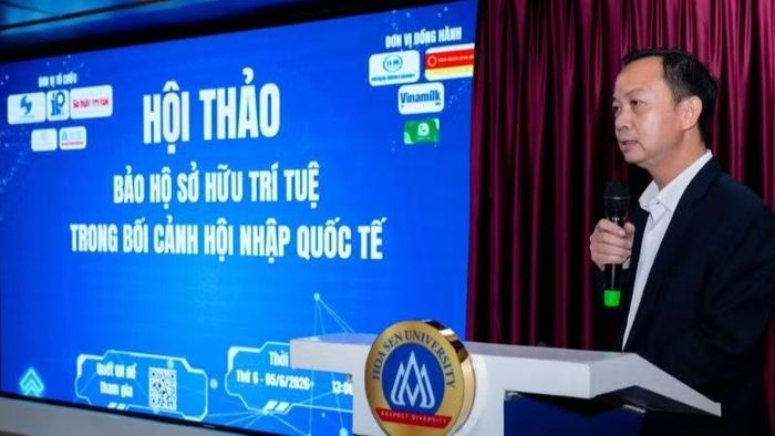 Ông Trần Giang Khuê, Trưởng Văn phòng đại diện Cục Sở hữu trí tuệ Thành phố Hồ Chí Minh.