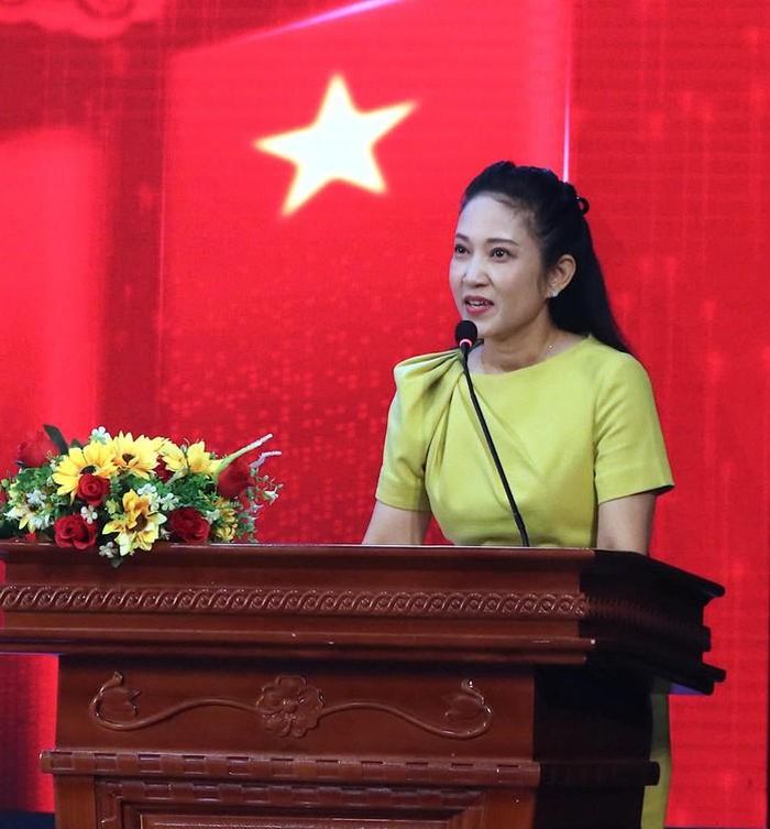 NSND Nguyễn Thị Thanh Thúy - Phó Giám đốc Sở Văn hóa - Thể thao TP HCM - phát biểu