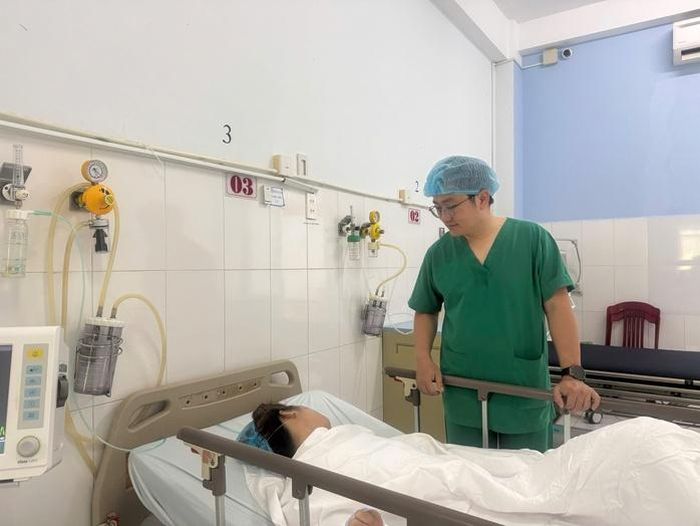 Một trong 3 bệnh nhân đã bình phục sau ca phẫu thuật