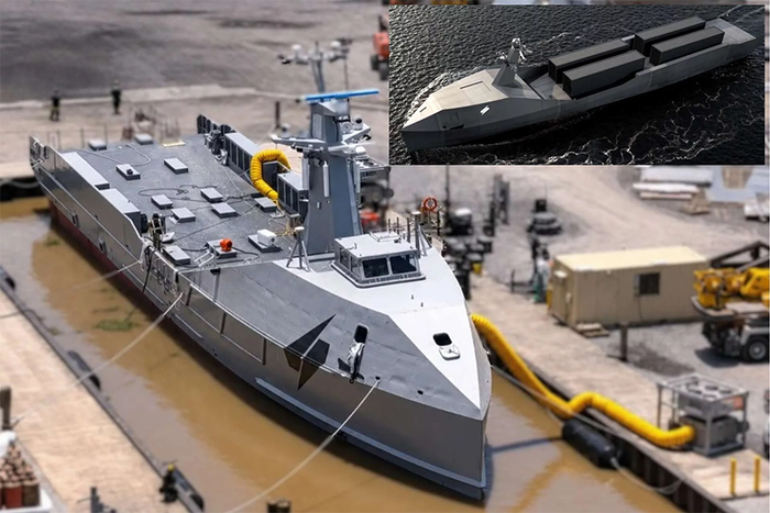  Công ty Saronic Technologies hạ thủy tàu không người lái cỡ trung Marauder MR-001 đầu tiên. Ảnh: Saronic Technologies 