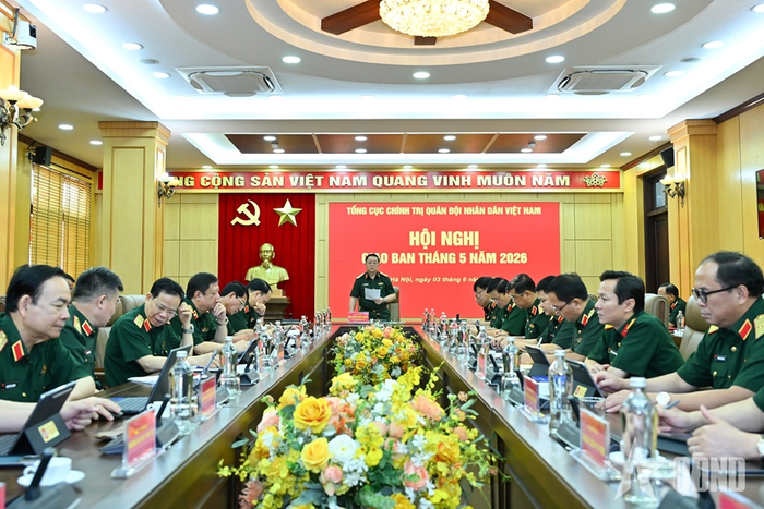  Đại tướng Nguyễn Trọng Nghĩa chủ trì hội nghị. Ảnh: qdnd.vn 