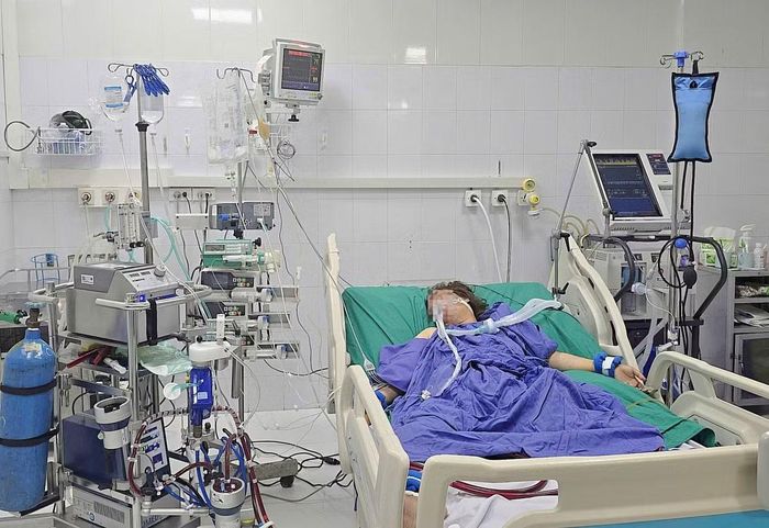 Người bệnh được triển khai kỹ thuật ECMO-VA - Ảnh BVCC