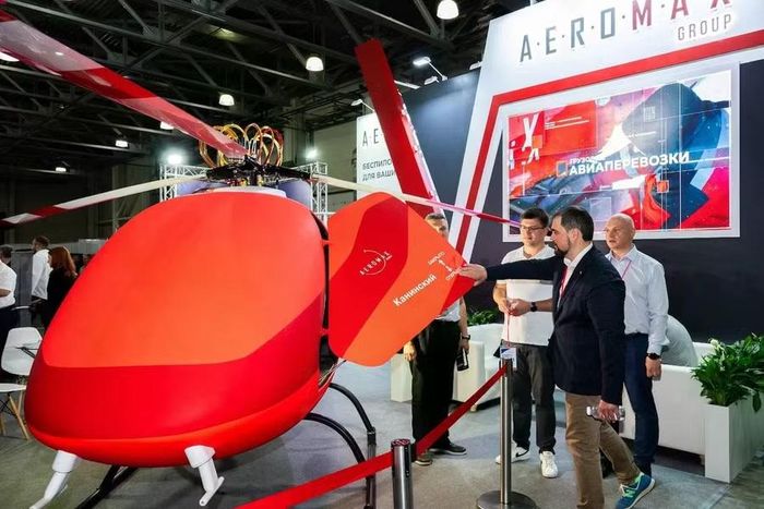 Trực thăng không người lái V-200 được giới thiệu tại Triển lãm HeliRussia 2026.