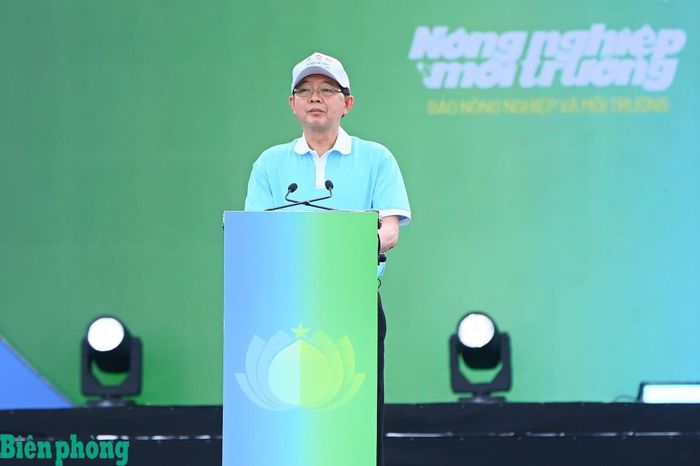 Đồng chí Hồ Quốc Dũng phát biểu tại buổi lễ. Ảnh: Viết Lam