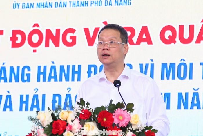 Chủ tịch UBND TP. Đà Nẵng Nguyễn Mạnh Hùng phát biểu tại lễ phát động.
