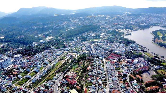 Một góc đô thị Đà Lạt.