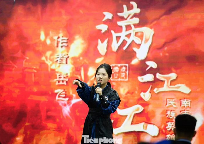 Đàm Phương Chi dự thi tại vòng Chung kết. Ảnh: Xuân Tùng