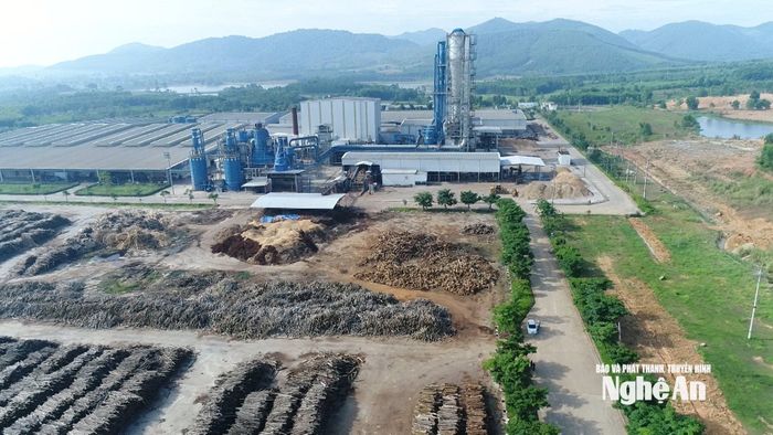 Một góc Cụm công nghiệp Nghĩa Long. Ảnh: Minh Thái