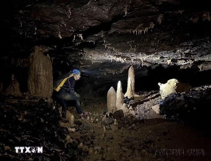 Các hang động mới phát hiện tại Vườn Quốc gia Phong Nha-Kẻ Bàng (2023). (Ảnh: TTXVN phát)