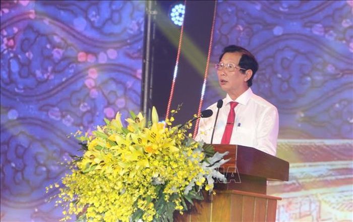 Ông Lê Văn Phước, Phó Chủ tịch UBND tỉnh An Giang phát biểu khai mạc Lễ hội Vía Bà Chúa Xứ Núi Sam năm 2026.
