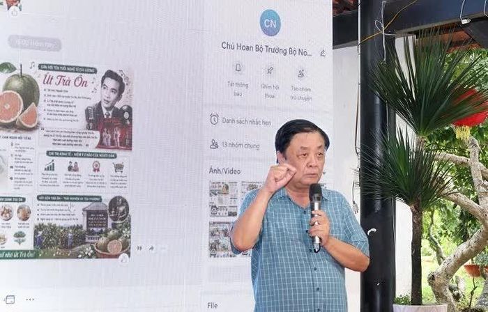 Nguyên Phó Chủ tịch Quốc hội Lê Minh Hoan chia sẻ tại một diễn đàn về trái cây miền Tây.
