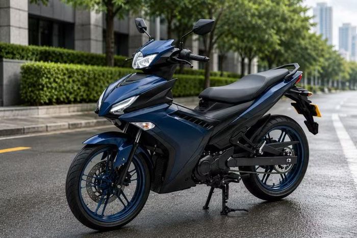 Thiết kế phần đầu xe nổi bật với cụm đèn chiếu sáng đặt cao và các đường nét góc cạnh mang phong cách thể thao. Ảnh: công cụ AI.