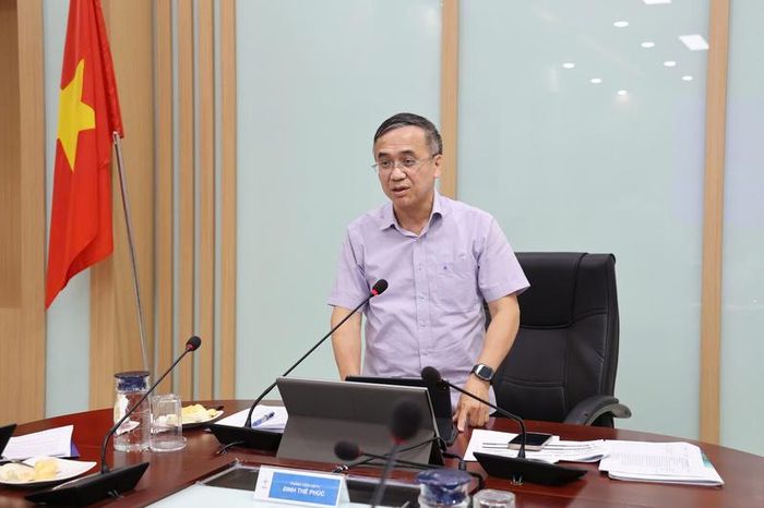 Ông Đinh Thế Phúc, Thành viên HĐTV EVN phát biểu kết luận buổi làm việc. Ảnh: Phương Nam