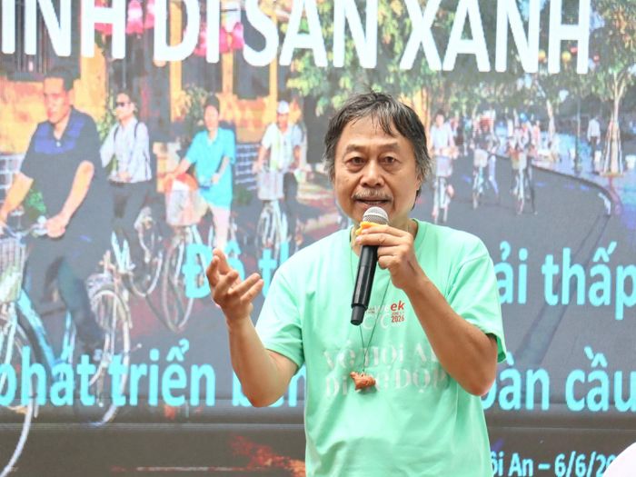 TS. Phan Mạnh Tuấn, chuyên gia cao cấp Net Zero Việt Nam phát biểu tại tọa đàm. Ảnh: QUỐC TUẤN