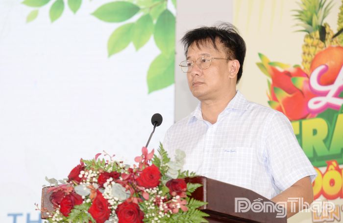 Đồng chí Nguyễn Phước Thiện phát biểu kết luận hội nghị.