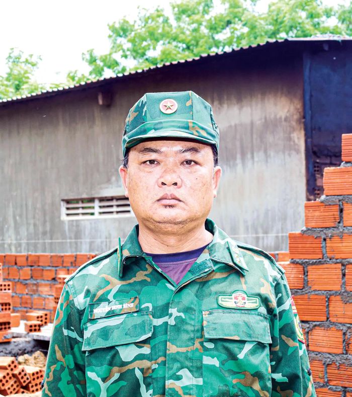 Trung tá Nguyễn Đinh Bình - Phó Đồn trưởng Đồn Biên phòng Vĩnh Hy.