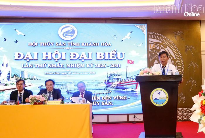 Ông Nguyễn Trọng Chánh - Phó Giám đốc Sở Nông nghiệp và Môi trường phát biểu tại đại hội.