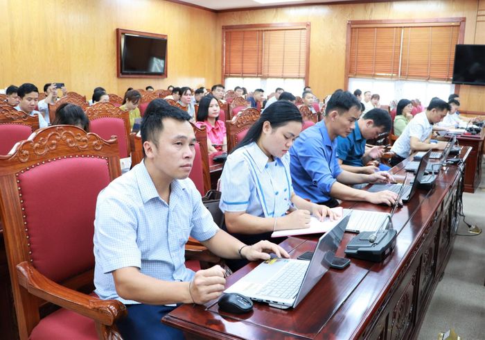 Học viên tham gia tập huấn.