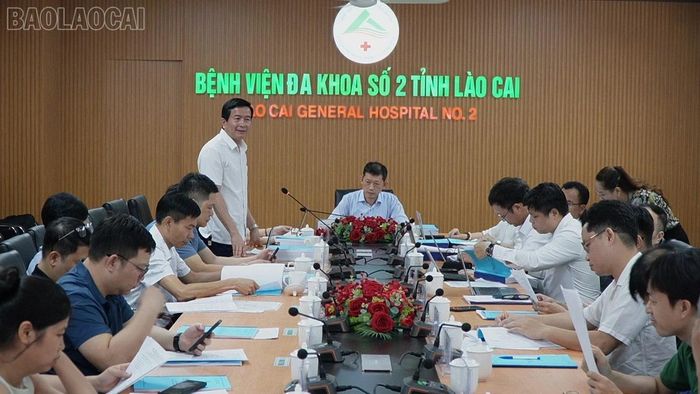 Lãnh đạo Bệnh viện Đa khoa số 2 tỉnh Lào Cai thông tin nhanh về 76 danh mục kỹ thuật loại đặc biệt tại bệnh viện.