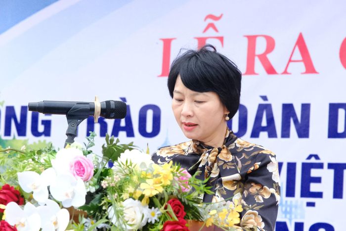 Đồng chí Phạm Thị Phúc, Phó Bí thư Tỉnh ủy, Chủ tịch Ủy ban MTTQ Việt Nam tỉnh Lâm Đồng đã công bố Lời kêu gọi của Đoàn Chủ tịch Ủy ban Trung ương MTTQ Việt Nam hưởng ứng phong trào thi đua “Toàn dân chung tay bảo vệ môi trường, vì một Việt Nam xanh - sạch - đẹp”