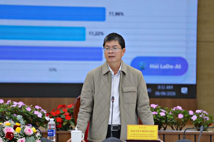 Ủy viên Ban Thường vụ Tỉnh ủy, Phó Chủ tịch UBND tỉnh Lâm Đồng Nguyễn Hồng Hải đề nghị các địa phương khẩn trương hoàn tất thủ tục các dự án nằm trong danh mục mà tỉnh giao cho địa phương làm chủ đầu tư