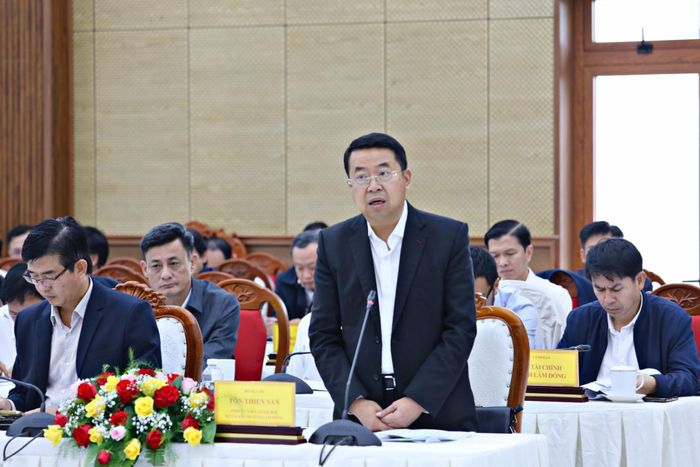 Giám đốc Sở Tài chính Tôn Thiện San đề xuất giải pháp tháo gỡ giải ngân vốn