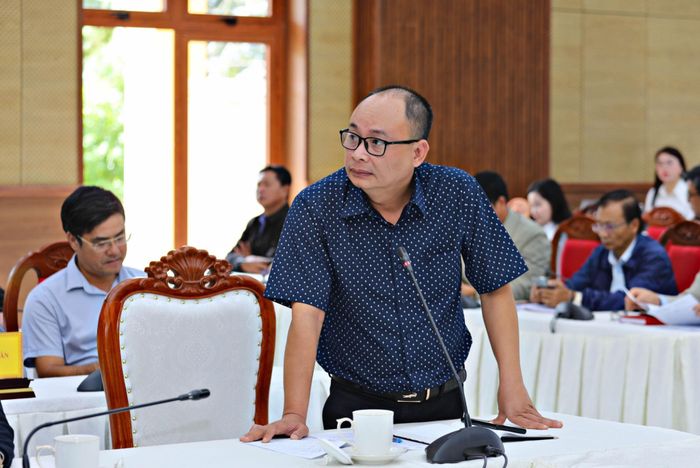 Đại diện Ban QLDA khu vực Đạ Huoai giải trình về tiến độ giải ngân vốn chậm