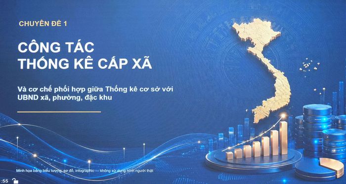 Phố biển các chuyên đề thống kê đến cán bộ UBND các xã, phường, đặc khu