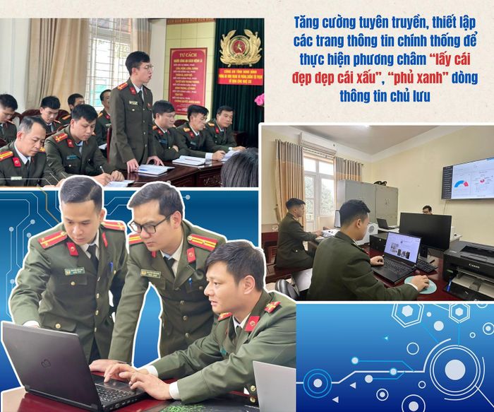 Lực lượng An ninh mạng Công an tỉnh Ninh Bình tăng cường rà quét, phát hiện và bóc gỡ các thông tin sai lệch, xuyên tạc trên không gian mạng.