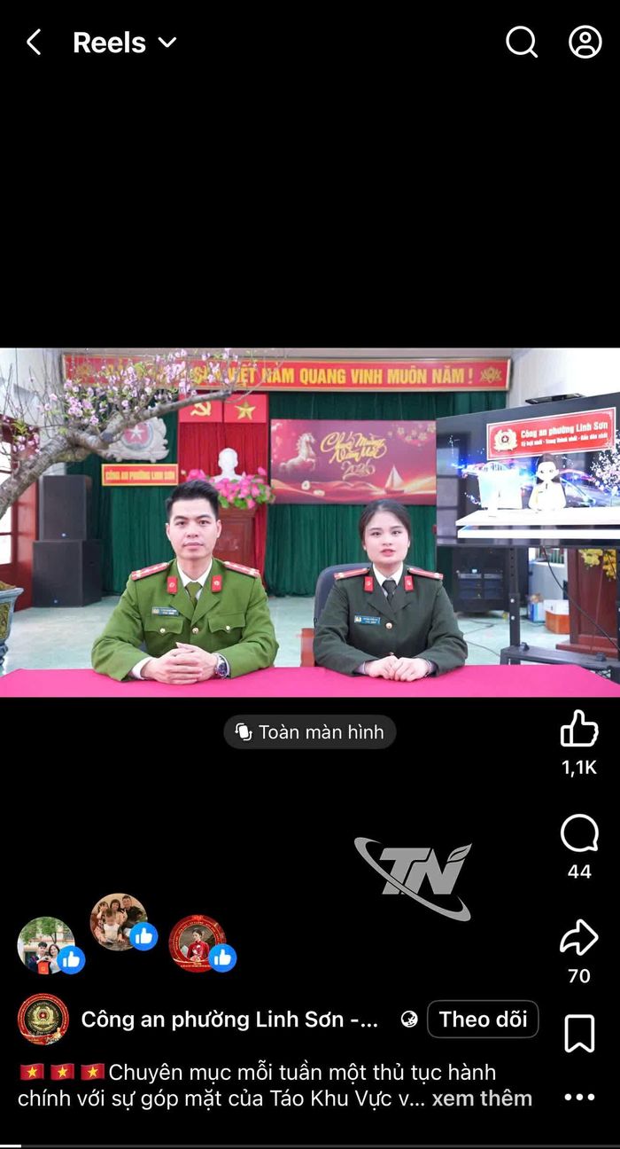 Fanpage Công an phường Linh Sơn trở thành kênh thông tin chính thống, góp phần lan tỏa thông tin tích cực trên không gian mạng.