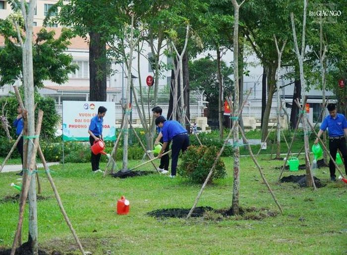"Vườn cây Đại đoàn kết" trong khuôn viên Công viên Phan Đình Phùng