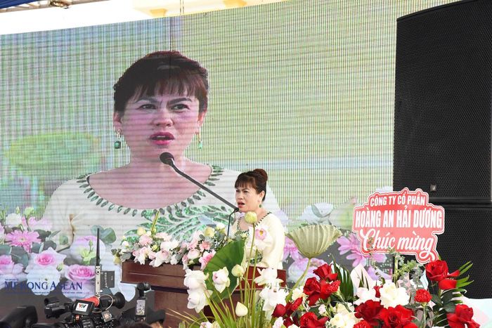Bà Bùi Thị Hạnh Hiếu, Tổng Giám đốc CTCP Kinh doanh chế biến nông sản Bảo Minh phát biểu tại sự kiện. Ảnh: Mekong ASEAN.