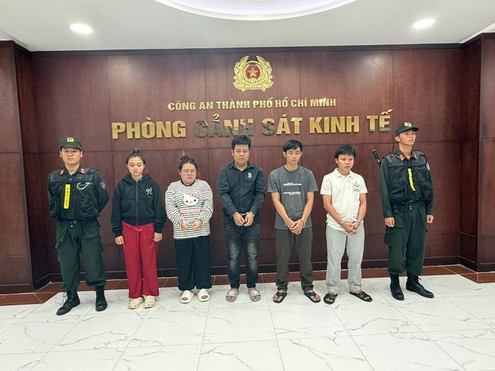 Các đối tượng tại cơ quan Công an